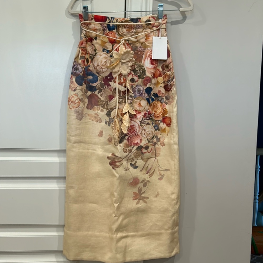 Zimmerman luminosity pencil midi skirt size 0P NWT